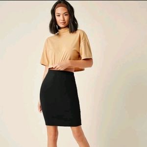 Solid bodycon skirt new